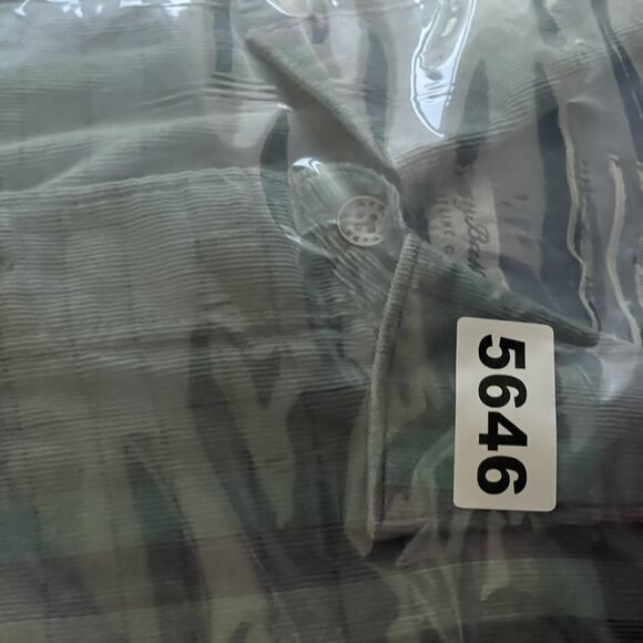 Tommy Bahama Coastline Corduroy Shirt Mens XLT Verde Plaid Button Up Soft - Picture 16 of 16